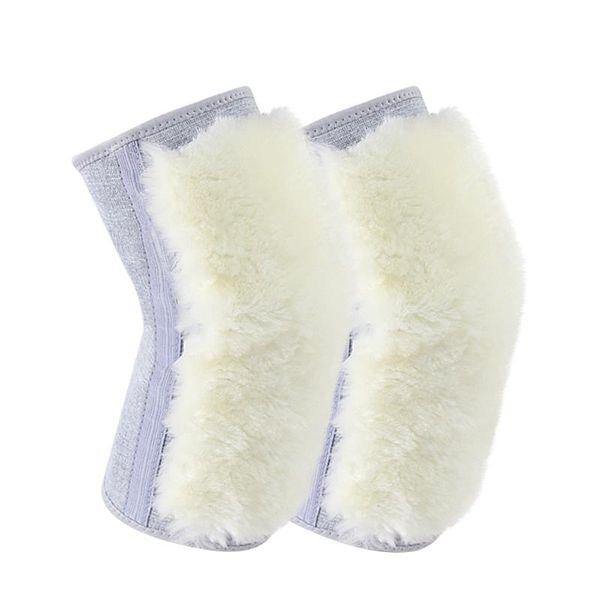 

elbow & knee pads 1 pair thickened cashmere braces for winter, Black;gray