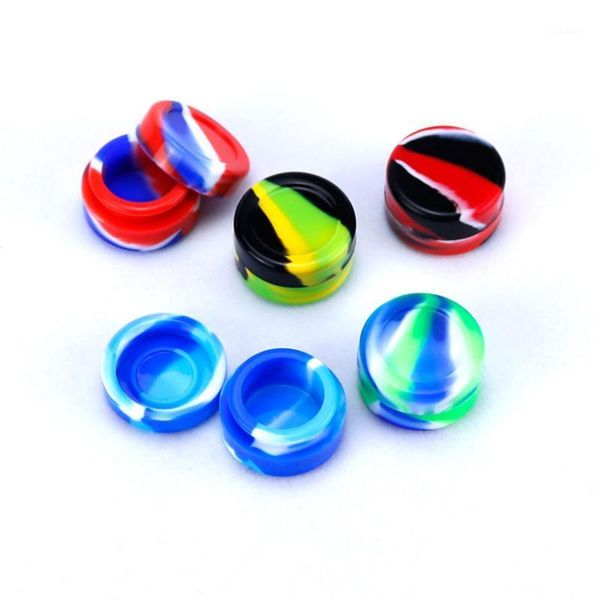 

storage bottles & jars 50pcs silicone jar 5ml non stick portable container for butane wax oil dab bho hash dary