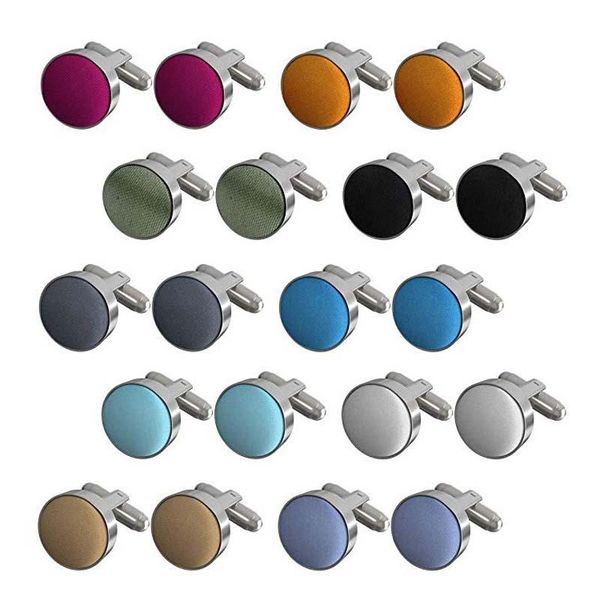 

bow ties 10pairs fashion shirt dress male fancy cuff links smart prom button cufflinks mens satin colored wedding formal womens, Black;gray