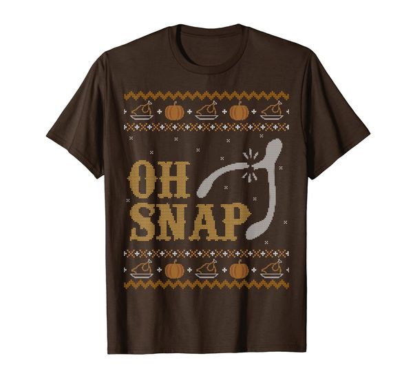 

funny ugly thanksgiving sweater shirt oh snap wish tshirt, White;black