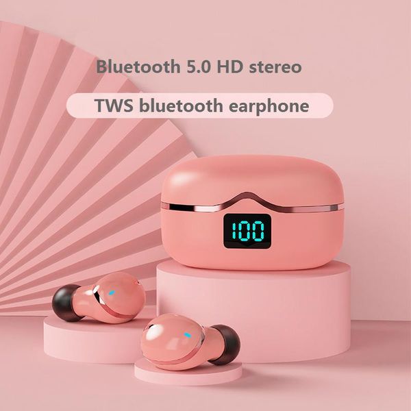

mini bluetooth earphones tws wireless headphones in-ear touch control earbuds noise cancelling headset with microphone
