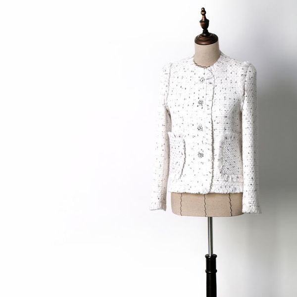 

women's jackets coats wt8528018 white 2021 style of temperament, Black;brown