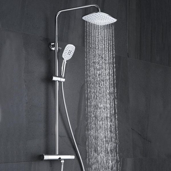 

bathroom shower sets set chrome brass system thermostatic head showers mixer joint