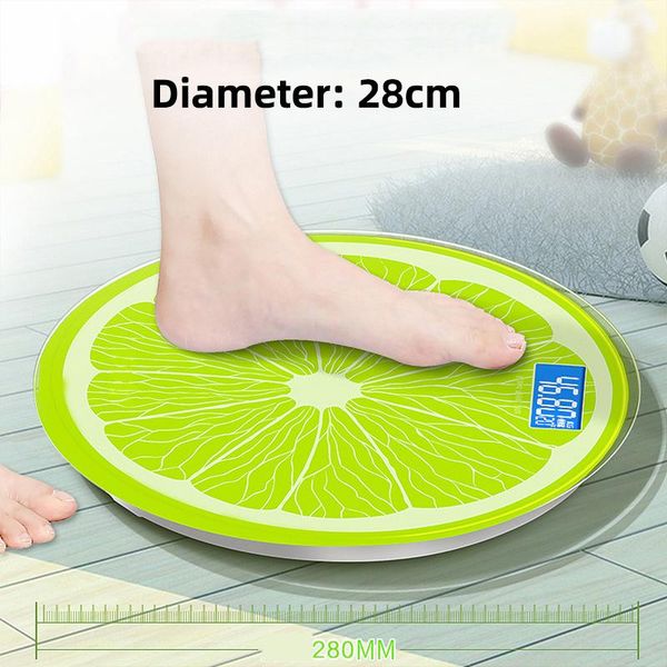 

lemon pattern 0.2-180kg bathroom scale usb electronic digital weight body fat household weighing balance & kitchen scales