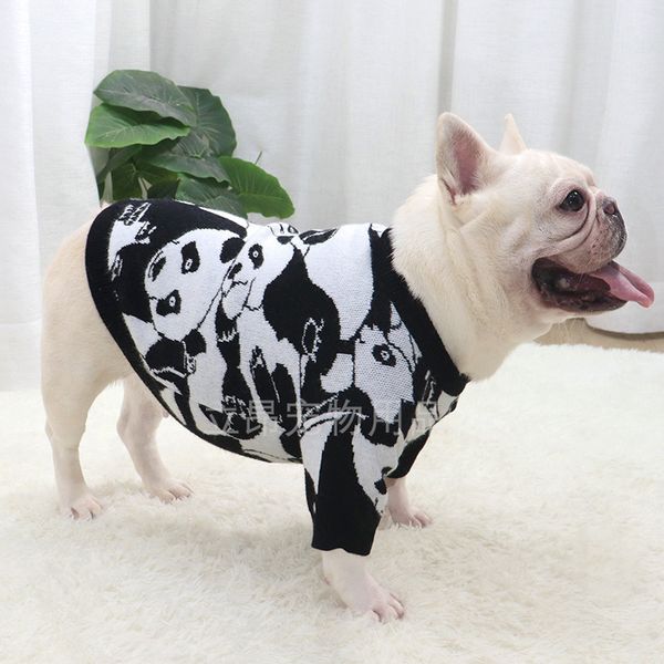 

fadouqiu sweater autumn winter dog cloth bull panda cartoon short body fat