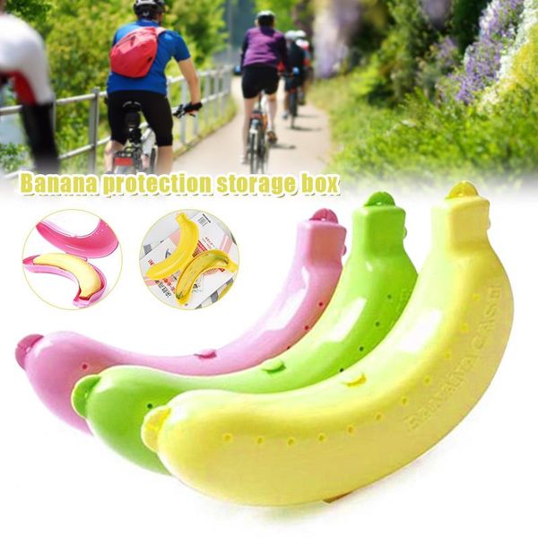 

hooks & rails cute banana case protector box trip container outdoor fruit storage holder travel accessory holders racks