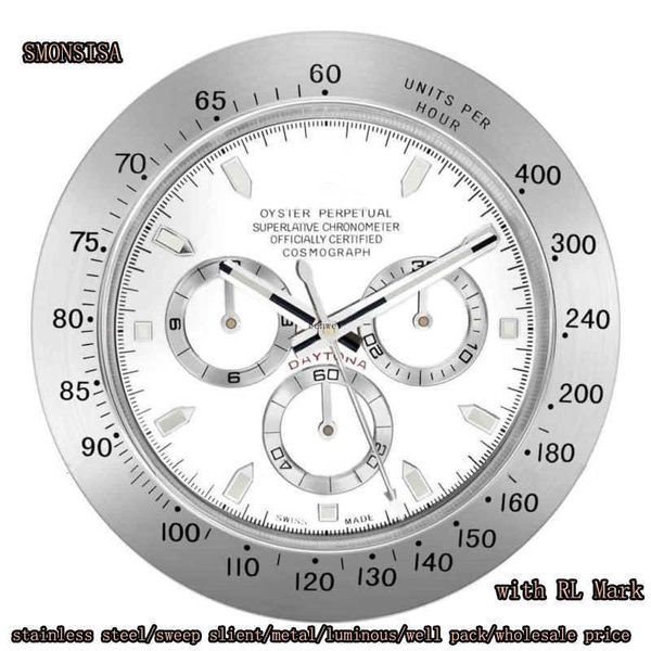 

luminous wall clock metal luxury design wall watch chrimas gift x0726
