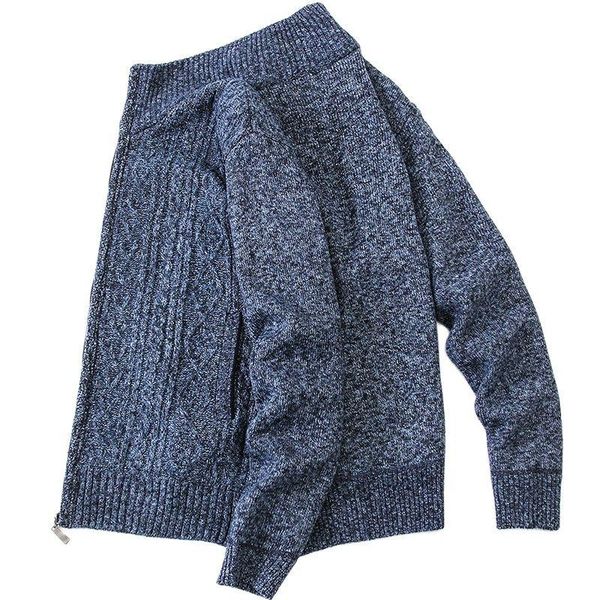 

men's sweaters cardigan men sweater autumn winter fleece jackets zipper knitted coat casual knitwear warm sweatercoat male, White;black