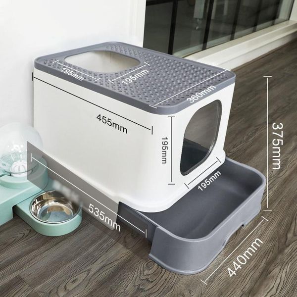 

other cat supplies litter box fully enclosed drawer entry type splash-proof deodorant oversized toilet cat's