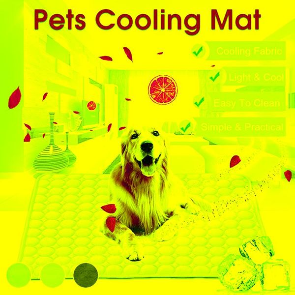 

dog mat cooling summer pad for dogs cat blanket sofa breathable pet bed washable little beds puppies kennels & pens