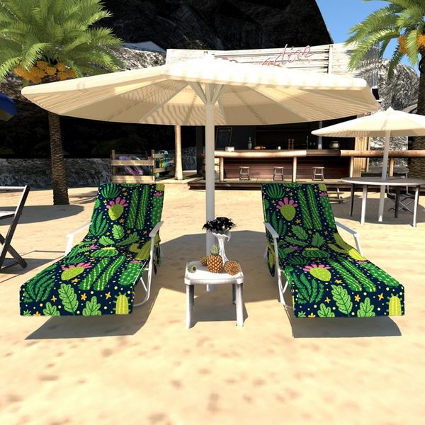 

chair covers for chaise lounges chairs green leaves beach towel pool pockets home