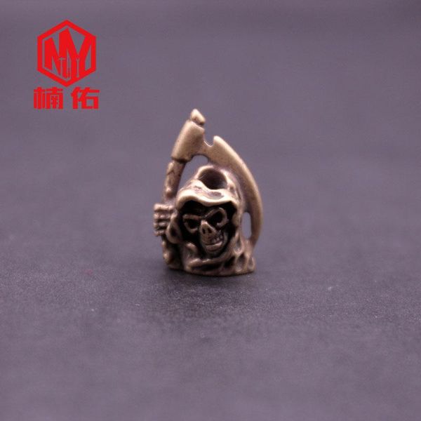 

sickle grim reaper cloak paracord knife beads outdoor tool bracelet key ring bead gadgets