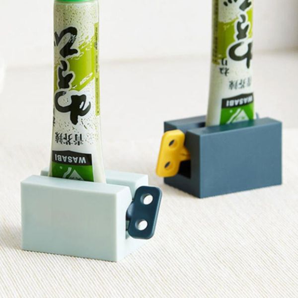 

bath accessory set bathroom toothpaste tube squeezer rolling dispenser tooth paste holder decoration accessories