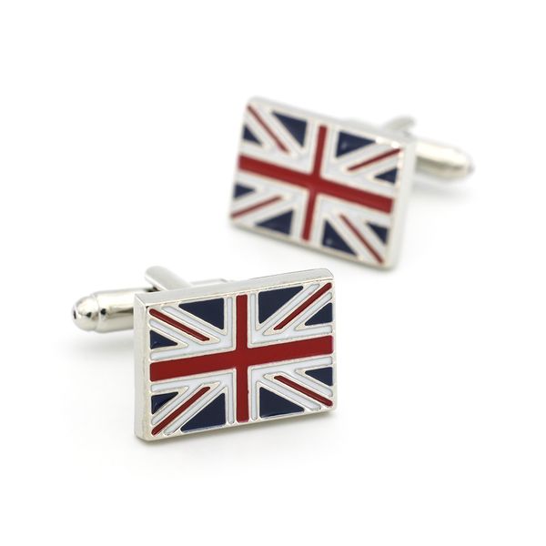 

flag design fashion cufflinks for men quality copper material national emblem cuff links, Silver