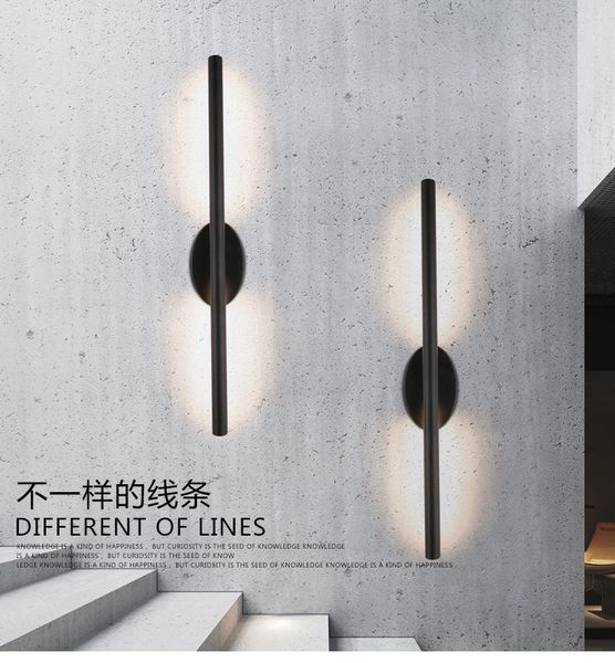 

wall lamp nordic personality mirror headlight led modern minimalist staircase aisle bedroom bedside american black