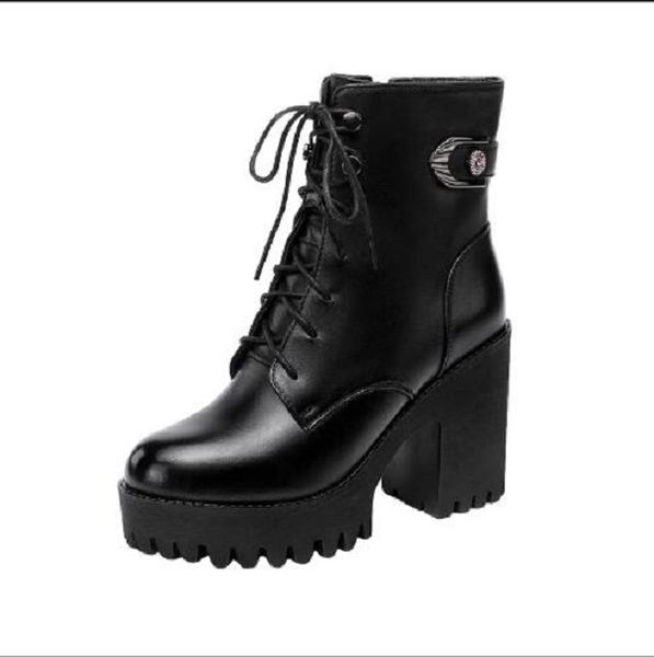 

black shoes boots women platform lady womens 8cm 10cm boot leather shoe trainers sports sneakers size 35-43450 s
