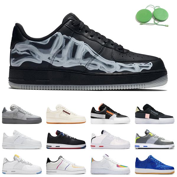 Homens Mulheres Correndo Sapatos Reagir Esqueleto Preto Branco Luz Branco Osso Cinza Nevoeiro Mens Trainer Sneakers