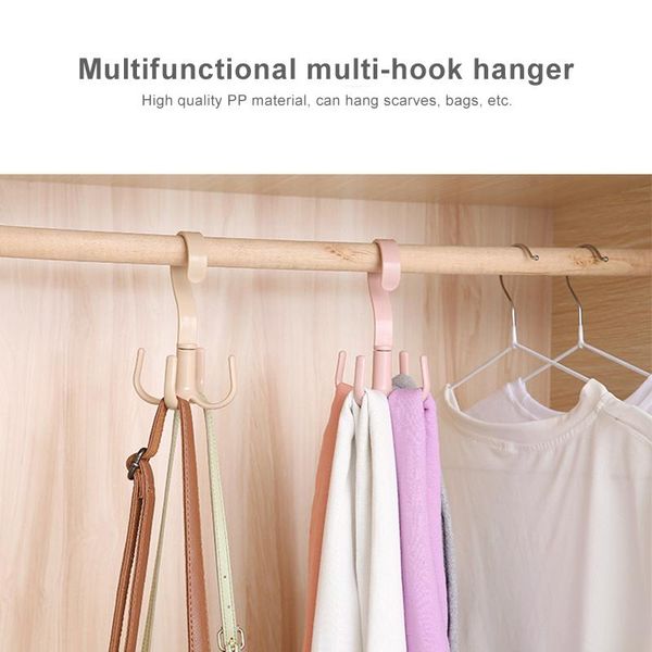 

hangers & racks creative rotating multifunctional storage hooks for kitchen bathroom closet nail-plastic hanger 4 360Â°