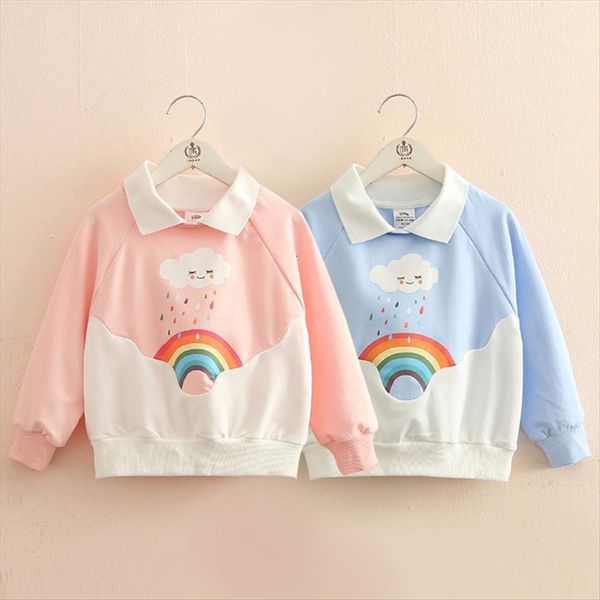 

spring autumn 2 3 4 6 8 10 years children long sleeve color patchwork cartoon loose baby kids sweatshirt for, Black