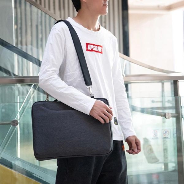 

briefcases business casual lapbag fashion simple shoulder briefcase for men