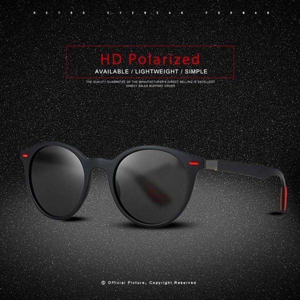 

Fashionable sun frames Men Women Classic Retro Rivet Polarized Sunglasses TR90 Legs Lighter DESIGN Oval Frame UV400 Protection M181, Black