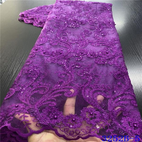 

ribbon arrival sequin fabric french lace wedding dress 2021 nigeria net laces with beads for party ks3252b, Pink;blue