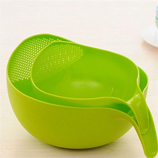

storage bottles & jars promotion durable rice washing filter strainer kitchen tool beans peas sieve basket colanders cleaning gadget