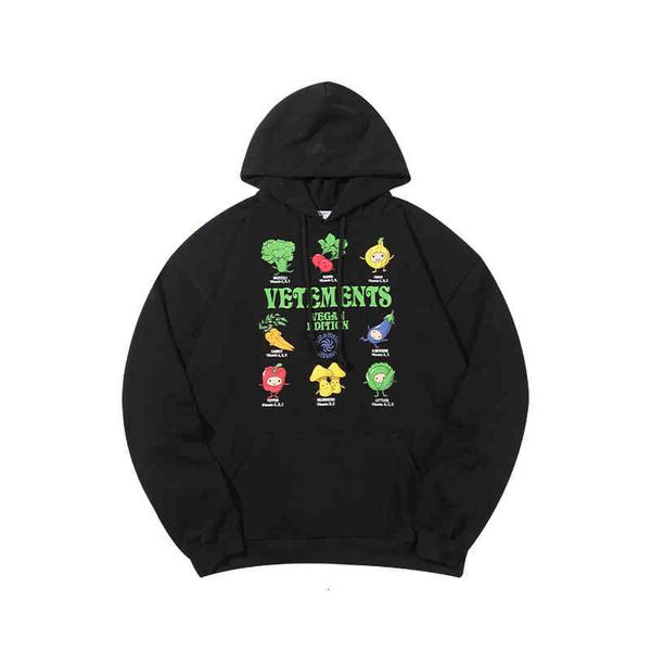

men's hoodies & sweatshirts high street s vetements mens womens designers fashion men hoodie autumn winter long sleeve hooded pullover, Black
