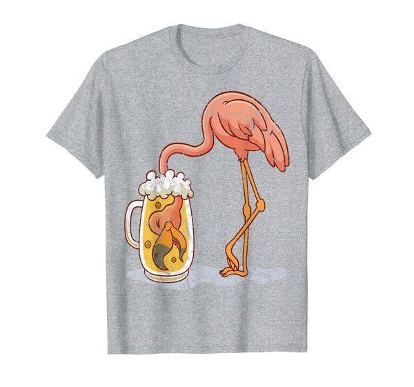

Retro Flamingo Beer Mug Beer Drinker T-Shirt, Mainly pictures