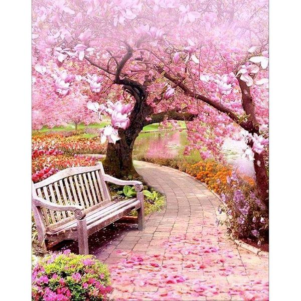 

paintings gatyztory diy painting by numbers street canvas colouring landscape handpainted frame artwork gift wall decor