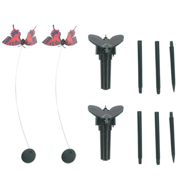 

cat toys 2pcs solar stakes battery powered or butterflies (random color)