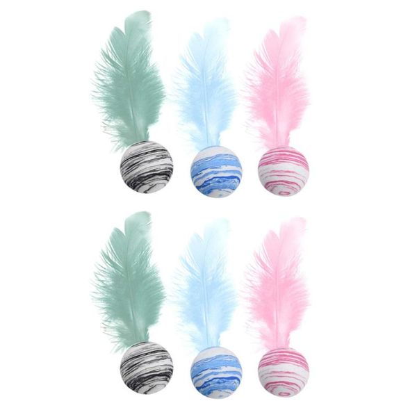 

cat toys 6pcs teasing lovely pet playthings interaction for home
