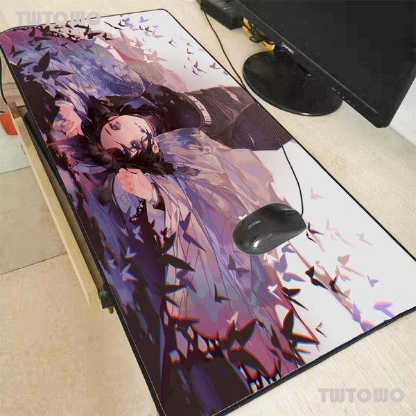 

mouse pads & wrist rests anime demon slayer kimetsu no yaiba computer mousepad large pad gamer carpet big mause desk play mat