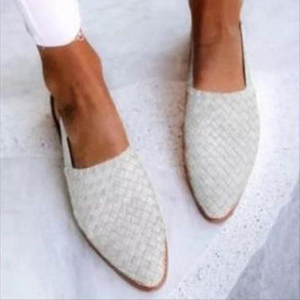 

sandals 2021 fashion women summer weave flat casual slipper leisure sandal female beach shoes woman gladiator, Black