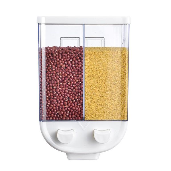 

storage bottles & jars plastic transparent grain box kitchen hanging container set tank bottle cereals oatmeal coffee distribution