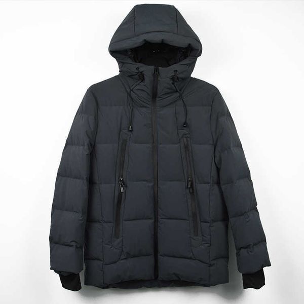 

l bomber jacket men winter coat corduroy mon down rl chateau parka, Black