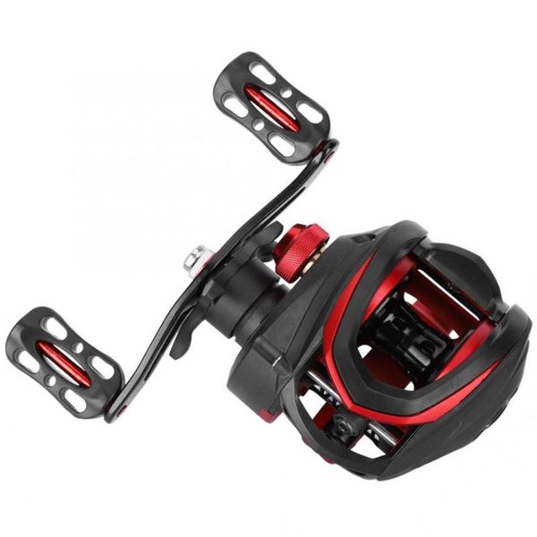 

metal high speed bait black rose 8.1:1 long shooting left/right hand magnetic brake fishing casting reel wheel accessory baitcasting reels