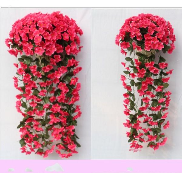 

decorative flowers & wreaths 100pcs/lot 18 branchs artificial silk orchids flower vine wisteria rattan craft ornament for home wedding holid