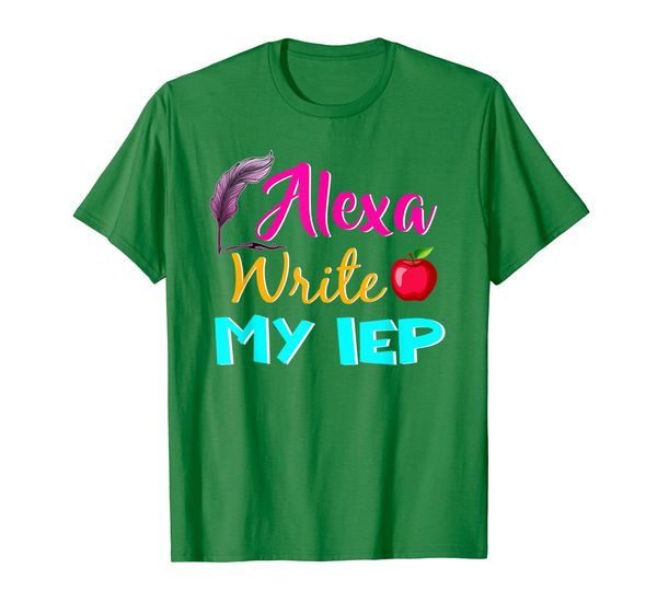 

alexa write my i-e-p plans t-shirt for teacher, White;black
