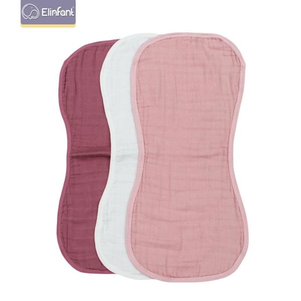 

bibs & burp cloths elinfant 3pcs set for born infant baby 6 layers bamboo cotton muslin multifunctional towel