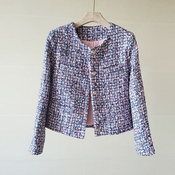 

women's suits & blazers jacket luxury stripes, tweed for la4s, White;black