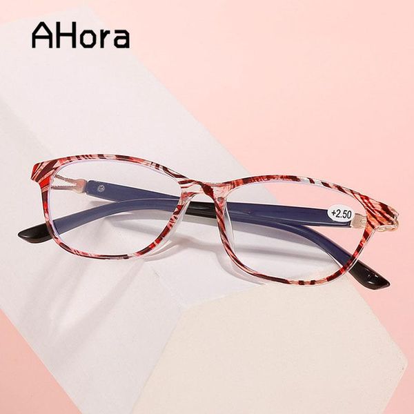 

sunglasses ahora fashion 2021 animal leopard pattern reading glasses women men resin anti blue light lens presbyopia eyeglasses with diopte, White;black