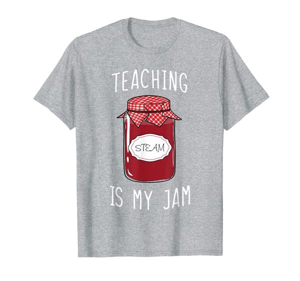 

teaching is my jam - steam teacher t-shirt, White;black