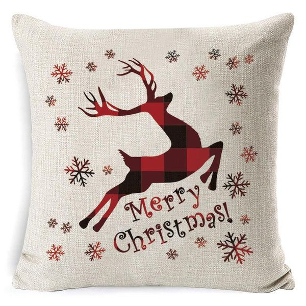

arrival merry christmas pillowcase pattern elk cushion coers pillow case