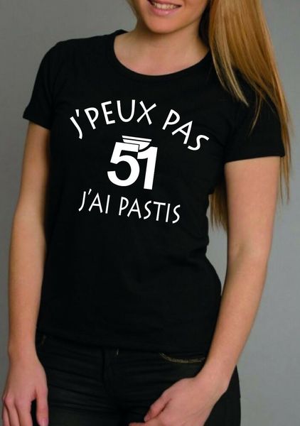 

womens t-shirt i cannot i pastis, White;black