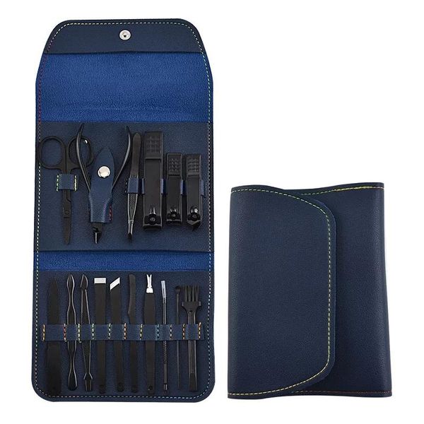 

nail art kits 16 in 1 clipper professional stainless steel scissors grooming kit portable utility tools cuticle manicure set