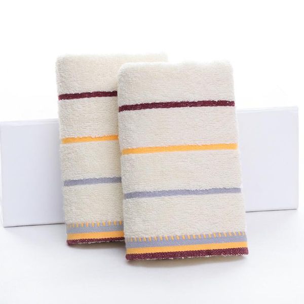 

towel 1pcs cotton absorbent face striped quick drying bath soft thicken