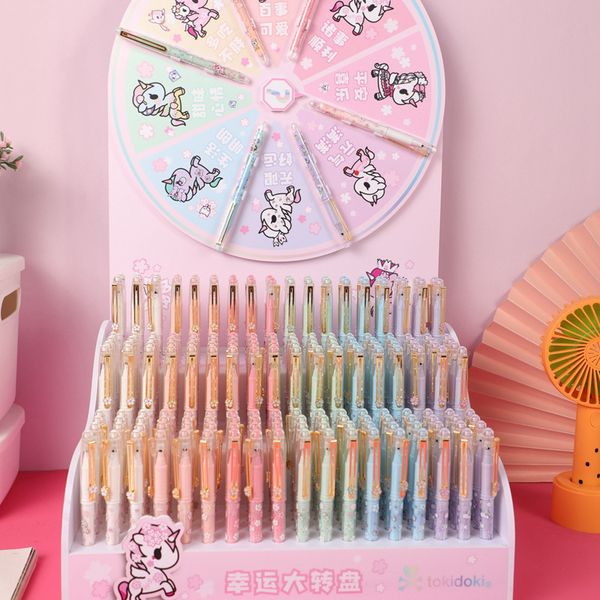 

pen xiaoma creative stationery unicorn flower large capacity neutral s 222 ferris wheel display s