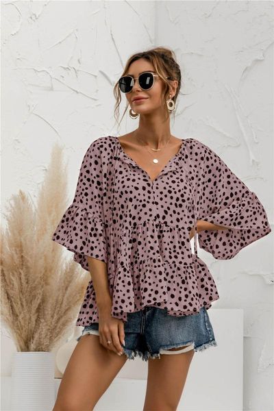 

women's blouses & shirts 2021v neck lace up top, White