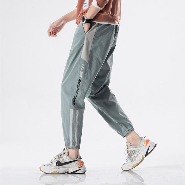 

men's pants men arrival korean version of the trend ankle-length tide loose sports casual trousers streetwear, Black